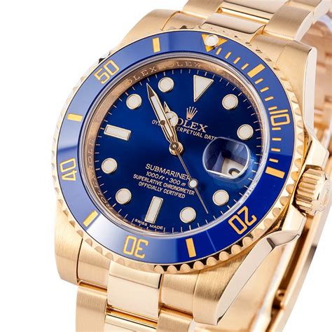 rolex submariner oro blu|blue gold Rolex Submariner price.